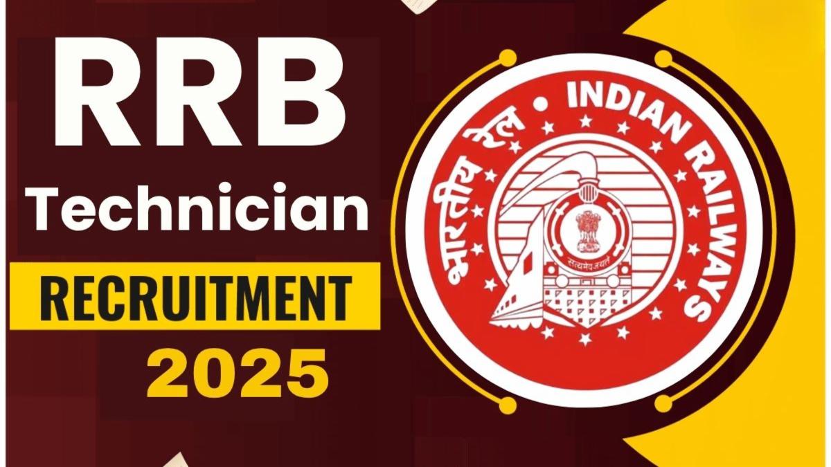 RRB Technician Recruitment 2025: Apply Now for 6180 Vacancies